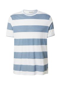INDICODE JEANS Koszulka 'Aringa' dla mężczyzn kr&oacute;lewski błękit / biały Rozmiar S