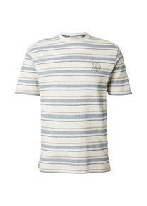 INDICODE JEANS Koszulka 'Eron' dla mężczyzn niebieski / szary / biały Rozmiar S