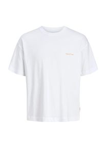 Jack & Jones JACK & JONES Koszulka 'JORMONTAUK' dla mężczyzn szary / pomarańczowy / biały Rozmiar S