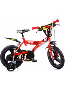 Kinderfahrrad DINO BIKES "16" Pro Cross Kinderfahrrad Jugen Freilauf Alter 4&ndash;7 Jahre St&uuml;tzr&auml;der", rot, Fahrr&auml;der, Kinder, 28cm, 16 Zoll (40,64cm), Kinderfahrrad, mit St&uuml;tzr&auml;dern, Frontschild und coolen Schutzblechen