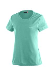 T-Shirt Maier Sports "Waltraud", Damen, Gr. 42, hellmint, 100% Polyester, Rundhals, Shirts T-Shirt, Damen Kurzarmshirt, leichtes Sommer Funktionsshirt, Rundhals, Reg Fit