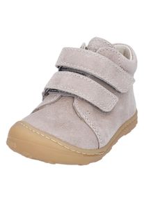 Lauflernschuh Pepino BY RICOSTA "CHRISY, WMS: mittel", M&auml;dchen, Gr. 23, Leder, beige (kiesfarben), Schuhe Lauflernschuh, Klettschuh, herausnehmb. Innensohle, Gr&ouml;&szlig;enschablone zum Download