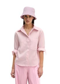 Marc O'Polo Langarmbluse MARC O'POLO, Damen, Gr. 42, dried rose, Web, Obermaterial: 100% Baumwolle, relaxed fit normal, Blusen Langarmbluse, relaxed fit cropped aus Baumwoll-Satin