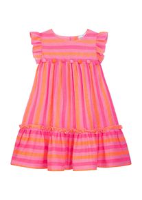 Sommerkleid DANAMADE "DANAMADE Dresses DJENNIE", M&auml;dchen, Gr. 104, bunt (neon pink), 100% Baumwolle, Kleider Sommerkleid