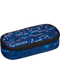 Schreibger&auml;teetui neoxx "Schlamperbox, Jump", Kinder, blau (next level), Polyester, Schreibger&auml;teetuis Schreibger&auml;teetui, teilweise aus recyceltem Material