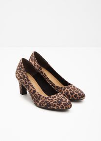 Leopardm&ouml;nstrade pumps fr&aring;n Tamaris - brun - storlek 40 - bonprix
