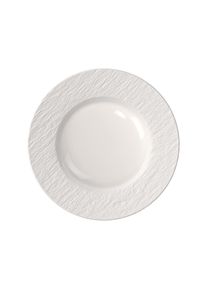 Fr&uuml;hst&uuml;cksteller VILLEROY & BOCH "Fr&uuml;hst&uuml;cksteller Manufacture Ice &oslash; 21,7 cm wei&szlig;", wei&szlig;, B:21,7cm H:2,1cm T:21,7cm &Oslash;:21,7cm, Speiseteller, Fr&uuml;hst&uuml;cksteller, Sp&uuml;lmaschinenfest, Mikrowellensicher