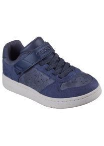 Sneaker Skechers "QUICK STREET", Jungen, Gr. 29, navy, Lederimitat, Textil, Schuhe Sneaker, Retro Sneaker mit Klettverschluss, Gr&ouml;&szlig;enschablone zum Download