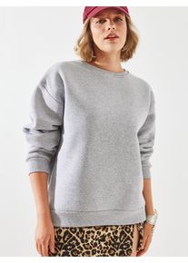 Bianco Lucci Damer Sweatshirt gr&aring; St&oslash;rrelse L