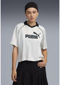 Puma Damer Funktionsbluse 'ESS' lysegr&aring; / sort / hvid St&oslash;rrelse S