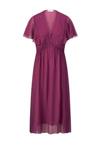 St. Emile - Kleid mit V-Ausschnitt, pink, Gr. 44, Viskose
