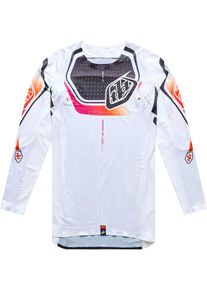 Troy Lee Designs SE Ultra Proton, maillot , couleur: Blanc/Noir/Orange/Mauve , taille: M