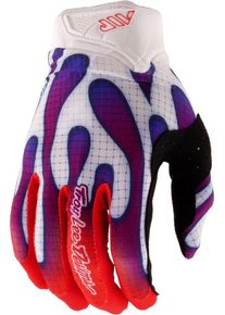 Troy Lee Designs Air Overspray, gants , couleur: Blanc/Mauve/Rouge , taille: M