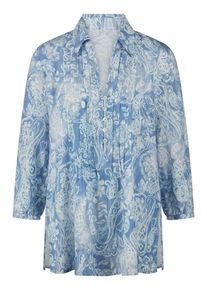 Peter Hahn - Long-Bluse, blau, Gr. 36, Viskose