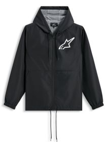 Alpinestars Speeder Chromium Windbreaker, veste en textile , couleur: Noir/Blanc , taille: S