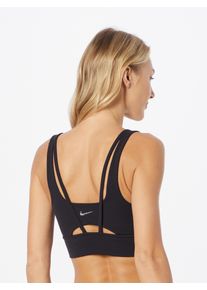 Nike Damer Sports-BH 'Alate' sort / hvid St&oslash;rrelse S