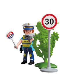 Playmobil Figures - Polizeibeamter mit Geschwindigkeitsmessger&auml;t