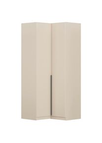 Rauch M&ouml;bel Eckkleiderschrank, Champagner, Holzwerkstoff, 7 F&auml;cher, 100x229x102 cm, Blauer Engel, Goldenes M, BQ - B&uuml;ndnis f&uuml;r Qualit&auml;t, Made in Germany, DIN EN ISO 50001, Schlafzimmer, Kleiderschr&auml;nke, Eckschr&auml;nke