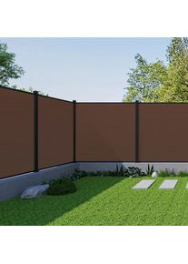 Beldano , Braun , Kunststoff, Holzwerkstoff , 180x180x21 cm , Freizeit im Garten, Gartenaccessoires, Sichtschutz Balkon & Garten