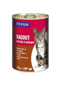 FIT+FUN Fit + Fun Rago&ucirc;t Veau et volaille 48x415 g