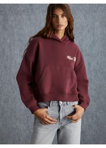 Grimelange Damer Sweatshirt creme / burgunder St&oslash;rrelse S