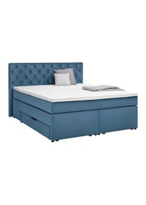 Boxspringbett Chester Blau ca. 160x200cm