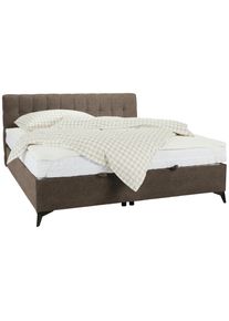 Boxbett in Hellbraun ca. 180x200cm