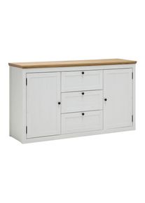 Sideboard Korsika Eichefarben/Wei&szlig;