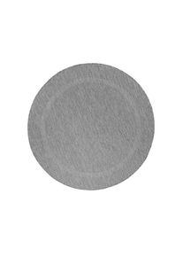 Ayyildiz , Grau , Textil , Uni , rund , Oeko-Tex&reg; Standard 100 , pflegeleicht , Teppiche & B&ouml;den, Teppiche, Webteppiche, Flachwebteppiche