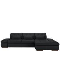Wohnlandschaft Sanfino Leder Schwarz