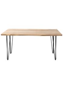 Esstisch Magnus Naturfarben/Schwarz