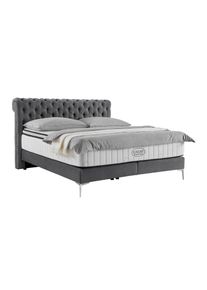 Boxspringbett Queen in Anthrazit ca. 180x200cm