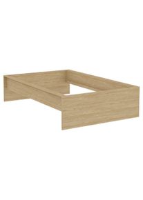 Bettrahmen Unit 120 in Eichefarben