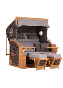 Strandkorb Seaside XXL Teak 2-Sitzer