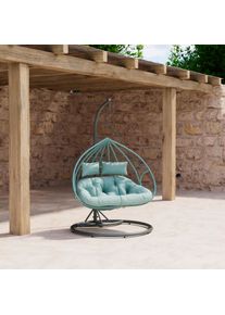 H&auml;ngesessel Enea T&uuml;rkis Metall/Kunststoff/Outdoorstoff