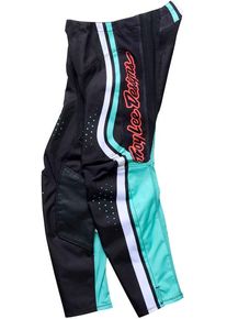 Troy Lee Designs GP Pro Roller, textile pants youth , color: Black/White/Turquoise , size: 18