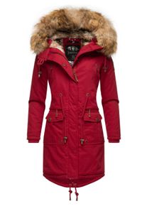 Wintermantel Navahoo "Wintermantel Rosinchen", Damen, Gr. M, rot (blood rot), Obermaterial: 100% Baumwolle CO. Obermaterial: Futter: 100% Polyester PES. 100% Polyester PES., M&auml;ntel Wintermantel