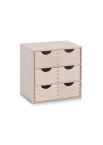 zeller Present , Birkefarben , Holz , Birke , massiv , 20x27.5x28 cm , Ordnen & Aufbewahren, Boxen & K&ouml;rbe, Aufbewahrungsboxen