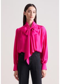 Klassische Bluse Seidensticker, Damen, Gr. XL(42), pink, 100% Viskose, unifarben, regular fit, Blusen Klassische Bluse, 1/1 Binderkragen Uni