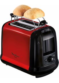 Moulinex Toaster "LT261D Subito", rot, B:16cm H:20cm T:28,5cm, Toaster, Anhebevorrichtung, 7 Br&auml;unungsstufen, Kr&uuml;melschublade, Toaster