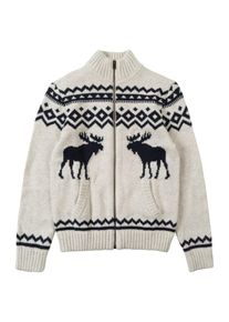 Abercrombie & Fitch Abercrombie & Fitch Drenge Pullover 'XM18-INTARSIA MOCK' hvid St&oslash;rrelse 110/116