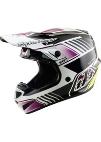 Troy Lee Designs GP Pro Segment S26, motocross helmet , color: Black/White/Purple/Neon-Yellow , size: L