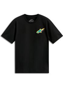 Alpinestars Angler CSF, t-shirt , color: Black/Yellow/Blue , size: XL