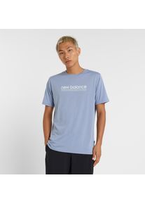 Laufshirt New Balance "Heathertech Athletic Gear T-Shirt", Herren, Gr. XL, dusk shower (485), Obermaterial: 65% Polyester, 35% Baumwolle, Shirts Laufshirt