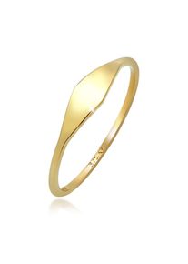 Silberring Elli Premium "Ring Marquise Elegant Statement 375 Gelbgold" Gr. 52, gold, Fingerringe, Damen, 52, Gelbgold 375, Silberring
