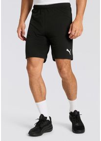 Trainingsshorts Puma "TEAMRISE SHORT", Herren, Gr. 3XL, N-Gr, Puma schwarz, Puma wei&szlig;, Netz, Obermaterial: 100% Polyester, unifarben, regular fit normal, Hosen Trainingsshorts, atmungsaktives Material, mit DryCELL Technologie, elastischer Bund