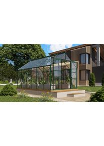 Gew&auml;chshaus Vitavia "Mars 9900", gr&uuml;n (smaragdgr&uuml;n), B:257cm H:231,8cm T:383cm, Gew&auml;chsh&auml;user, Gew&auml;chshaus, Alu-Profile, 3 mm Sicherheitsglas