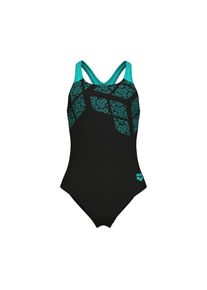 Badeanzug arena "G arena KIKKO SWIMSUIT SWIM PRO BACK", M&auml;dchen, Gr. 164 (158), N-Gr, schwarz (schwarz, water), Obermaterial: 80% Polyamid, 20% Elasthan, Badeanz&uuml;ge Badeanzug, UV-Schutz UPF 50+