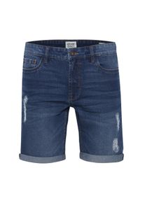!Solid Jeansshorts SOLID "Jeansshorts SDNoyton", Herren, Gr. M, N-Gr, blau (middle blau denim), Obermaterial: 98% Baumwolle CO. 2% Elasthan EL., Jeans Jeansshorts