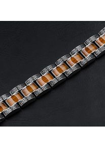 Bracelet Holzkern pour Homme Marked (koa/argent) en bois naturel, taille ajustable